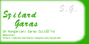 szilard garas business card